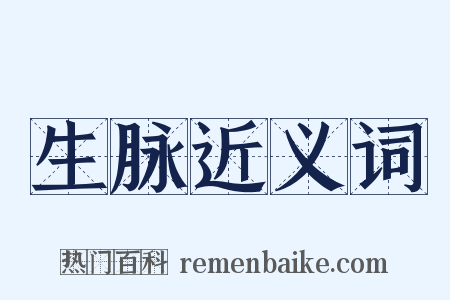 生脉近义词是什么意思的图片